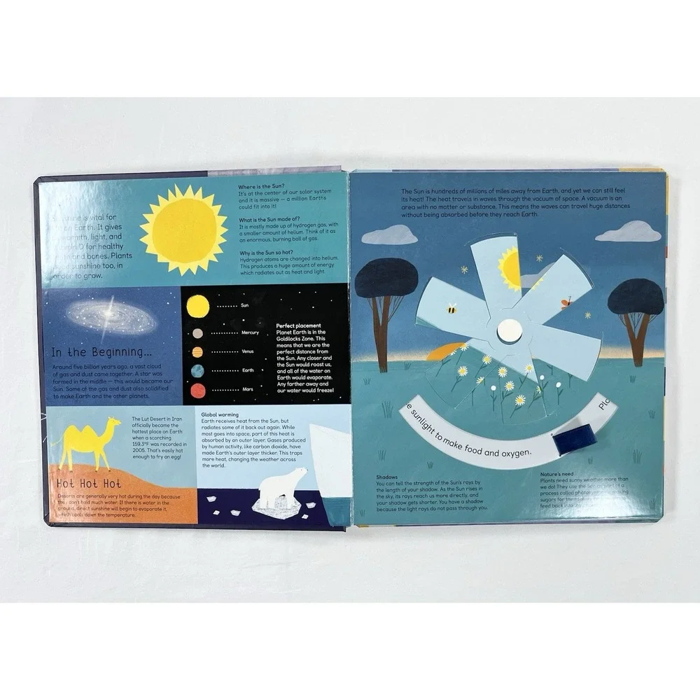 Turn & Learn Weather Childrens Interactive Board Book Isabel Otter Hannah Tolson